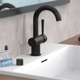 SCHÜTTE CORNWALL single-lever basin tap with matte black side handle by SCHÜTTE, Faucets - Ref: Foro24-446545, Price: 101,99 ...