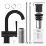 SCHÜTTE CORNWALL single-lever basin tap with matte black side handle by SCHÜTTE, Faucets - Ref: Foro24-446545, Price: 101,99 ...