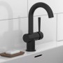 SCHÜTTE Grifo monomando lavabo CORNWALL con maneta lateral negro mate de SCHÜTTE, Grifos - Ref: Foro24-446545, Precio: 101,91...