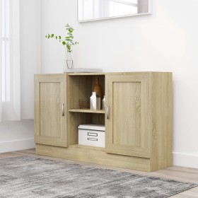 Plywood sideboard in Sonoma oak color, 120x30.5x70 cm by vidaXL, Sideboards - Ref: Foro24-802780, Price: 82,10 €, Discount: %