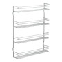 Metaltex Pepito wall spice rack 4 heights silver by Metaltex, spice racks - Ref: Foro24-443438, Price: 31,65 €, Discount: %