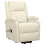 Liftable cream fabric massage chair by vidaXL, Electric massage chairs - Ref: Foro24-329718, Price: 355,33 €, Discount: %