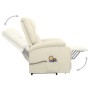 Liftable cream fabric massage chair by vidaXL, Electric massage chairs - Ref: Foro24-329718, Price: 355,33 €, Discount: %