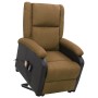 Sillón de masaje elevable de tela marrón de vidaXL, Sillones de masaje eléctricos - Ref: Foro24-329517, Precio: 315,51 €, Des...