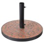 ProGarden Mosaic Design Terra Black and Orange Umbrella Base by ProGarden, Umbrella bases - Ref: Foro24-442214, Price: 55,77 ...