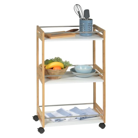 Excellent Houseware Carrito de cocina con 3 estantes bambú de Excellent Houseware, Carros de cocina y comedor - Ref: Foro24-4...