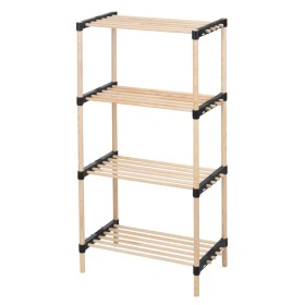 Storage solutions Shoe rack with 4 wooden shelves 49x28x92.5 cm by Storage solutions, Shoe racks and shoe organizers - Ref: F...