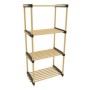 Storage solutions Shoe rack with 4 wooden shelves 49x28x92.5 cm by Storage solutions, Shoe racks and shoe organizers - Ref: F...