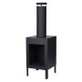 ProGarden Fireplace with black pipe 100 cm by ProGarden, Chimneys - Ref: Foro24-442164, Price: 94,37 €, Discount: %