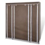 Cloth wardrobe with compartments and brown rods 45x150x176cm by vidaXL, Wardrobes - Ref: Foro24-240496, Price: 64,77 €, Disco...