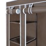 Cloth wardrobe with compartments and brown rods 45x150x176cm by vidaXL, Wardrobes - Ref: Foro24-240496, Price: 64,77 €, Disco...