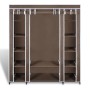 Cloth wardrobe with compartments and brown rods 45x150x176cm by vidaXL, Wardrobes - Ref: Foro24-240496, Price: 64,77 €, Disco...