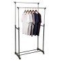 Storage solutions Garderobenständer mit zwei Stangen und Rollen 80x42x(90-160) cm von Storage solutions, Kommoden-Organizer u...