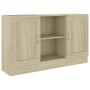 Plywood sideboard in Sonoma oak color, 120x30.5x70 cm by vidaXL, Sideboards - Ref: Foro24-802780, Price: 86,99 €, Discount: %