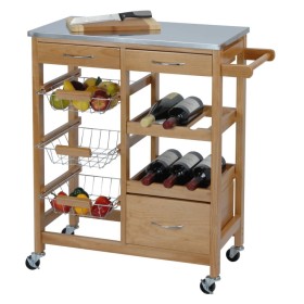 Excellent Houseware Kitchen cart with 3 wooden drawers by Excellent Houseware, Kitchen and dining carts - Ref: Foro24-442496,...