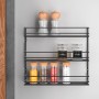 Metaltex Pepito 3-tier black wall spice rack by Metaltex, spice racks - Ref: Foro24-443432, Price: 27,96 €, Discount: %