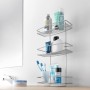 Metaltex 3-tier Wave Silver Shower Shelf by Metaltex, Bathtub trays - Ref: Foro24-443453, Price: 36,26 €, Discount: %