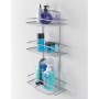 Metaltex 3-tier Wave Silver Shower Shelf by Metaltex, Bathtub trays - Ref: Foro24-443453, Price: 36,26 €, Discount: %