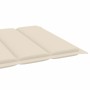 Tumbonas 2 uds madera maciza de teca con cojín color crema de vidaXL, Tumbonas - Ref: Foro24-3073188, Precio: 593,49 €, Descu...