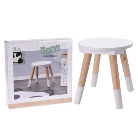 H&S Collection Children's stool white 24x26 cm by H&S Collection, Baby and Toddler Furniture - Ref: Foro24-441892, Price: 23,...