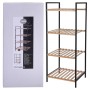 Bathroom Solutions Storage shelf with 4 bamboo steel shelves by Bathroom Solutions, Hangers and shelves - Ref: Foro24-442462,...