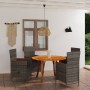 Juego de comedor para jardín 5 piezas gris de vidaXL, Conjuntos de jardín - Ref: Foro24-3071819, Precio: 738,32 €, Descuento: %