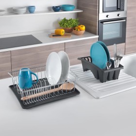 Metaltex Aquatex Plus dish drainer gray by Metaltex, Kitchen utensil containers - Ref: Foro24-443429, Price: 42,91 €, Discoun...