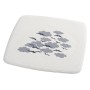 RIDDER Alfombrilla de ducha Helgoland blanco y azul 54x54 cm de RIDDER, Alfombras y esterillas de baño - Ref: Foro24-445029, ...