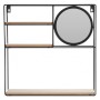 H&S Collection Wall shelf with mirror 40x10x40 cm by H&S Collection, Shelves and shelves - Ref: Foro24-445865, Price: 23,35 €...