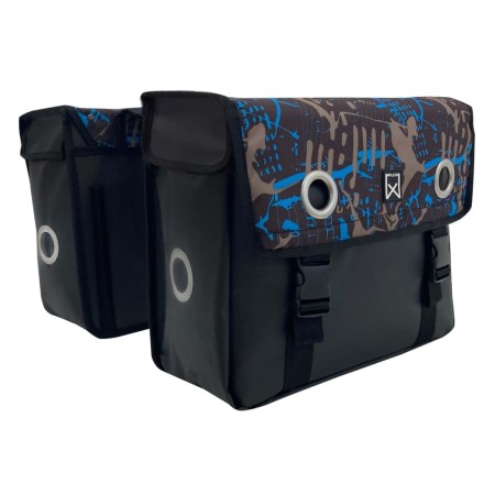 Willex Ice Fahrradtaschen wasserdicht Canvas blau und schwarz 30 L von Willex, Fahrradtaschen und Koffer - Ref: Foro24-446069...