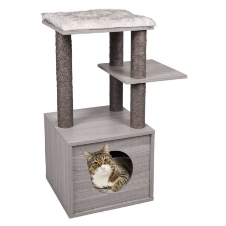 FLAMINGO Elias gray cat scratching post 57x40x84 cm by FLAMINGO, Cat furniture - Ref: Foro24-442424, Price: 92,84 €, Discount: %