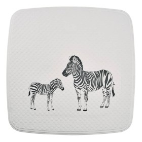 RIDDER Shower mat Zebra black and white 54x54 cm by RIDDER, Rugs and bath mats - Ref: Foro24-445031, Price: 32,92 €, Discount: %