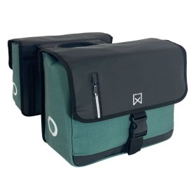 Willex Business bicycle panniers green and black canvas 30 L by Willex, Bicycle bags and suitcases - Ref: Foro24-446070, Pric...