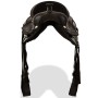 Western saddle, bridle and real leather breastplate 17" black by vidaXL, Frames - Ref: Foro24-91354, Price: 209,66 €, Discoun...