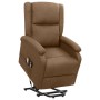 Brown fabric liftable massage chair by vidaXL, Electric massage chairs - Ref: Foro24-329713, Price: 423,86 €, Discount: %