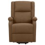 Sillón de masaje elevable de tela marrón de vidaXL, Sillones de masaje eléctricos - Ref: Foro24-329713, Precio: 423,86 €, Des...