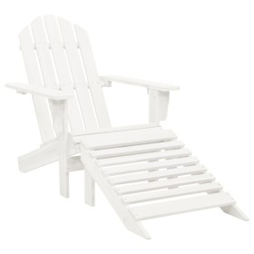 Garden chair with white wooden ottoman by vidaXL, Garden chairs - Ref: Foro24-40859, Price: 79,61 €, Discount: %