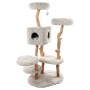 FLAMINGO Yuna white and natural cat scratching post 100x74x163 cm by FLAMINGO, Cat furniture - Ref: Foro24-443992, Price: 550...