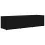 Black plywood TV cabinet 120x34x30 cm by vidaXL, TV Furniture - Ref: Foro24-801869, Price: 106,42 €, Discount: %