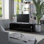 Black plywood TV cabinet 120x34x30 cm by vidaXL, TV Furniture - Ref: Foro24-801869, Price: 106,42 €, Discount: %