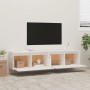 Wall cabinet 2 pcs solid white pine wood 80x30x35 cm by vidaXL, Shelves and shelves - Ref: Foro24-813458, Price: 118,53 €, Di...