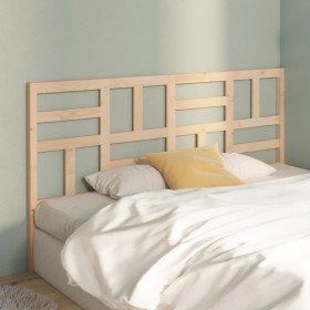 Solid pine wood bed headboard 206x4x104 cm by vidaXL, Headboards and footboards - Ref: Foro24-818210, Price: 52,99 €, Discoun...