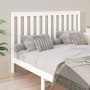 Solid white pine wood bed headboard 166x4x101 cm by vidaXL, Headboards and footboards - Ref: Foro24-818531, Price: 57,21 €, D...