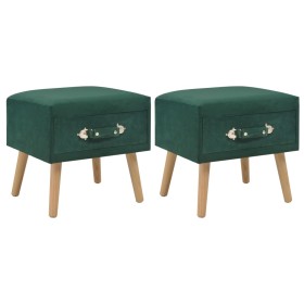 Nightstands 2 units 40x35x40 cm green velvet by vidaXL, Nightstands - Ref: Foro24-276382, Price: 118,99 €, Discount: %