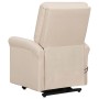 Liftable cream fabric massage chair by vidaXL, Electric massage chairs - Ref: Foro24-329738, Price: 378,99 €, Discount: %