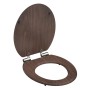 SCHÜTTE Toilet seat with soft close DARK WOOD MDF by SCHÜTTE, Toilet and bidet seats - Ref: Foro24-446572, Price: 74,99 €, Di...