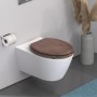 SCHÜTTE WC-Sitz mit Absenkautomatik, DUNKELHOLZ, MDF von SCHÜTTE, Toiletten- und Bidetsitze - Ref: Foro24-446572, Preis: 72,6...