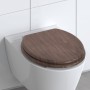 SCHÜTTE WC-Sitz mit Absenkautomatik, DUNKELHOLZ, MDF von SCHÜTTE, Toiletten- und Bidetsitze - Ref: Foro24-446572, Preis: 72,6...