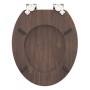 SCHÜTTE Tapa de váter con cierre suave DARK WOOD MDF de SCHÜTTE, Asientos de inodoros y bidés - Ref: Foro24-446572, Precio: 7...