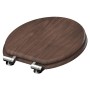 SCHÜTTE Toilet seat with soft close DARK WOOD MDF by SCHÜTTE, Toilet and bidet seats - Ref: Foro24-446572, Price: 74,99 €, Di...